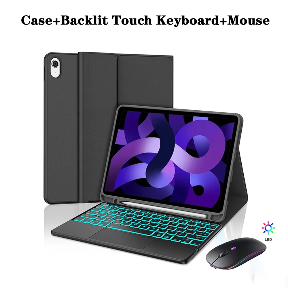 Detachable Keyboard Tablet Case with Pencil Holder
