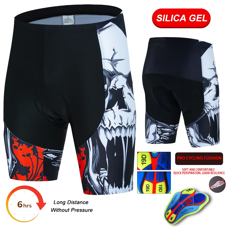 Summer Men's Bike shorts Cycling MTB Road Outdoor Wear 19D Coolmax Gel Pad Riding Bicycle Short Tights Pro Bicycle Bib Shorts