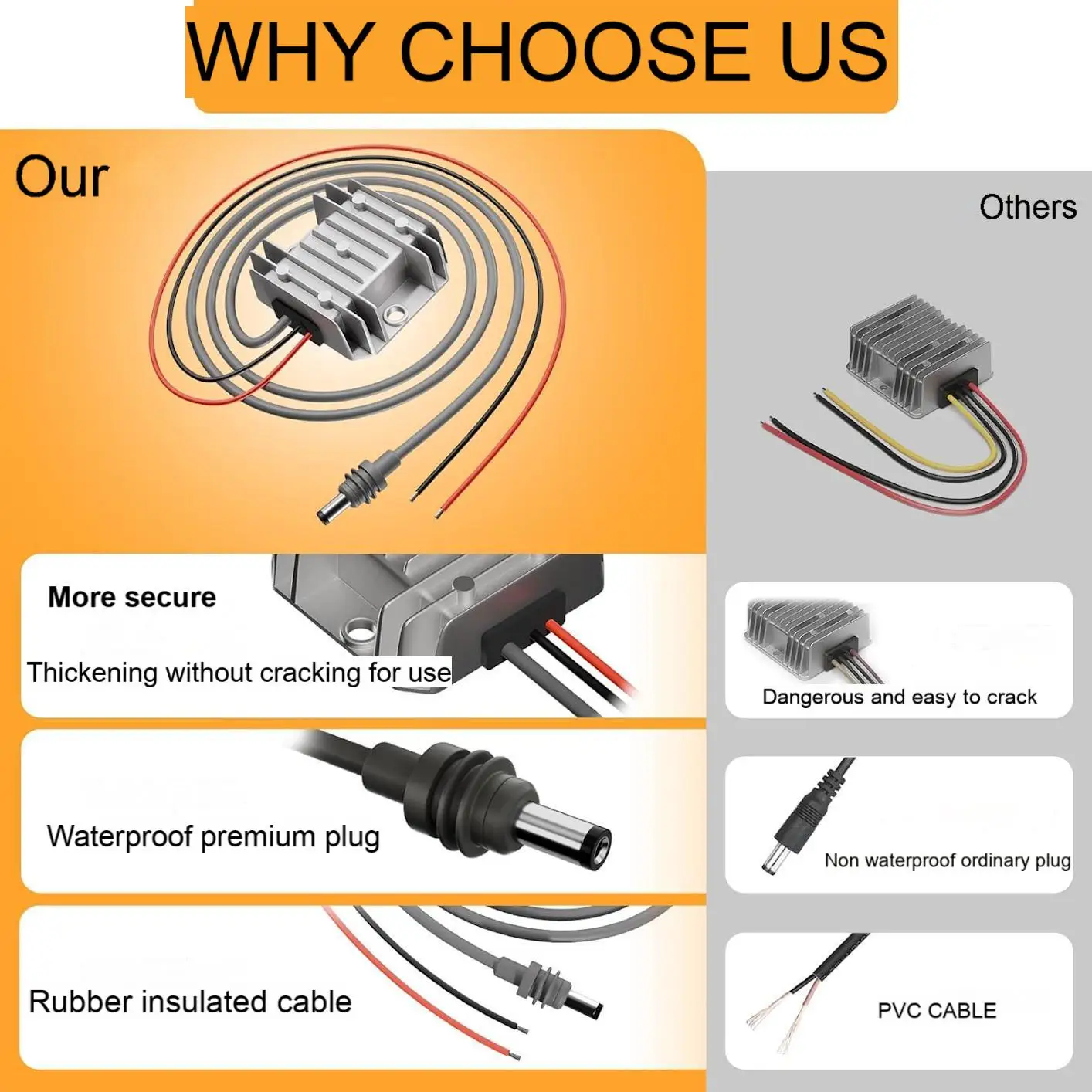 DC-DC 승압 모듈 12V30V 3.5A 105W 전원 공급 장치 12V30V 부스터 DC 전원 코드 포함 스타링크 미니 승압 전원 코드