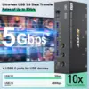 KVM Switch 2/3 Monitors 3 Computers 8K@60Hz 4K@144Hz,HDMI Displayport Dual/Triple Monitor for 3 PC Share 2/3 Monitor 4 USB3.0 4