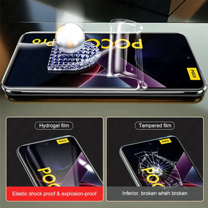 Ultimate 3-Pack Soft Hydrogel Screen Protector Set - Advanced 999D Protection, Not Glass