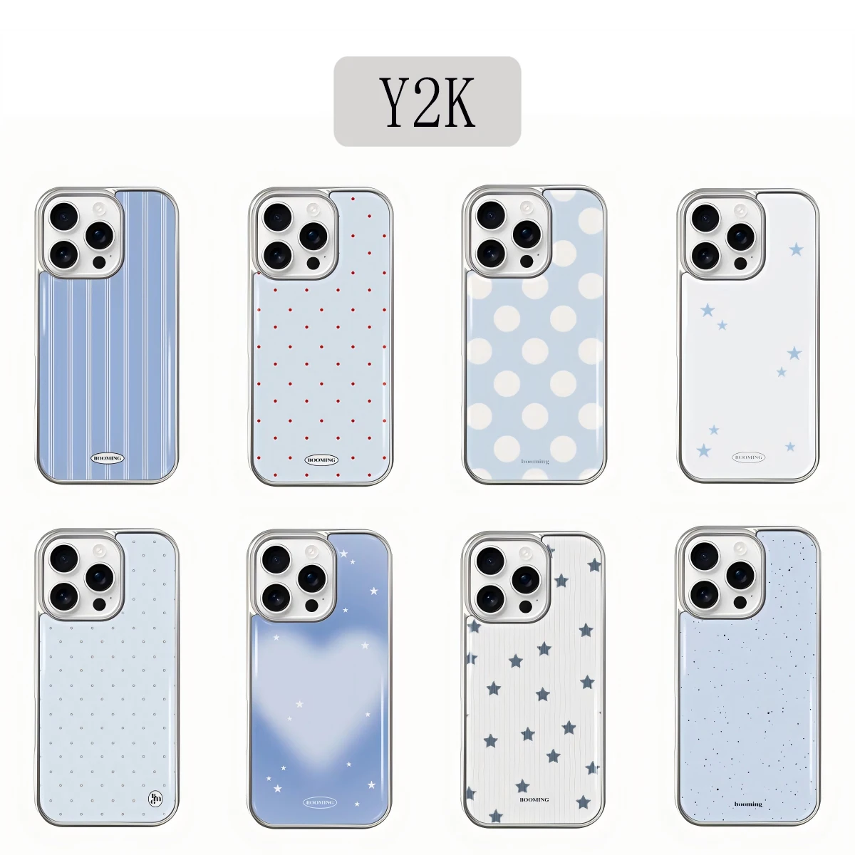 Luxuriöse Y2K Gestreifte Polka Dots Handyhülle für iPhone 17 16e 16 15 14 13 12 11 Air Pro Max X XR XSMAX 8 7 Plus Luxuriöse Transparente Weiche Hülle