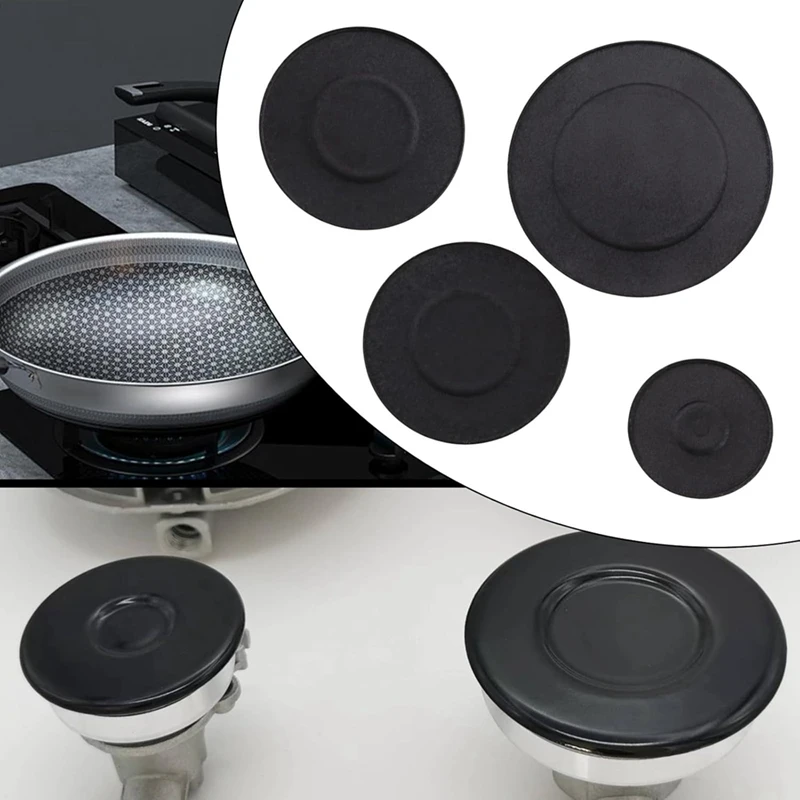 Cooker Hob Gas Burner Cap 55Mm 75Mm 100Mm Oven Gas Hob Burner Crown Flame Cap Kitchen Accessories 4 Pcs gas stove parts