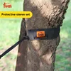 Outdoor camping hammock tie rope knot wear-resistant portable hanging webbing hammock tie tree protection rope sleeve 1