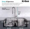 Kitchen Combo Set with 33-inch 16 Gauge Undermount Kitchen Sink and Bolden 18-inch Pull-Down Commercial Style Kitchen Faucet 3