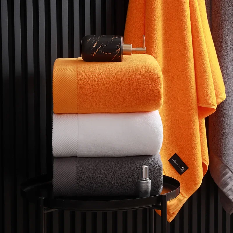 Egyptian Cotton Towel Bath Towel Soft Bath Towel That Absorb Water Do Not Shed Hair Household Face Washing Towels 80X160cm 2