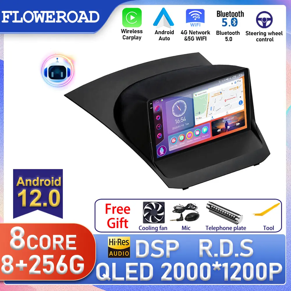 Autoradio Android Per Ford Fiesta 2009 - 2017 Car Multimedia Stereo Carplay Navigazione Gps Car No Dvd Video Player 2 Din Tv