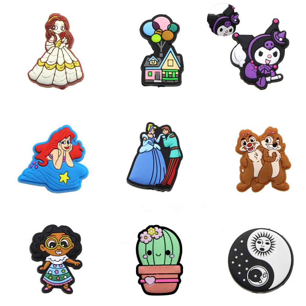 10pcsDisneyPrincessSiliconeFocalBeadsFoodGradeBabyTeetherToySoftChewTeethingFor