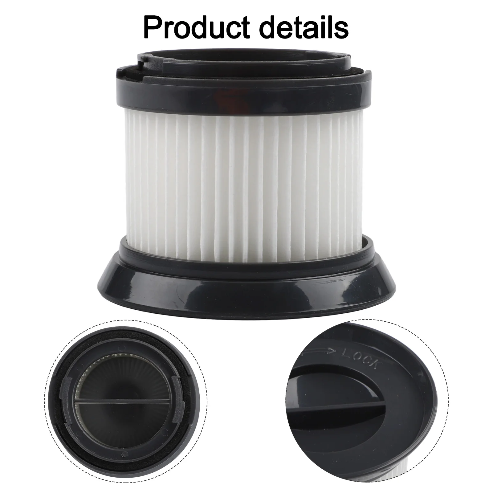 HEPA Exhaust Filter For CleanMaxx MJ1901B For Cyclone Vacuum, Replacement H13 Grade Filter With 0.3-Micron Particle Capture