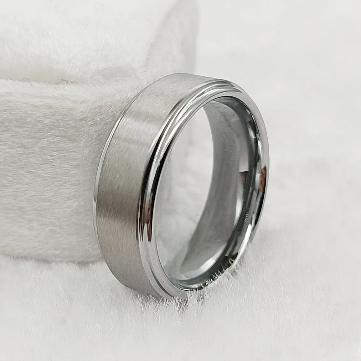 

Серебряное вольфрамовое кольцо, мужское модное ювелирное изделие, высокое качество, новейшие массивные обручальные кольца для мальчиков