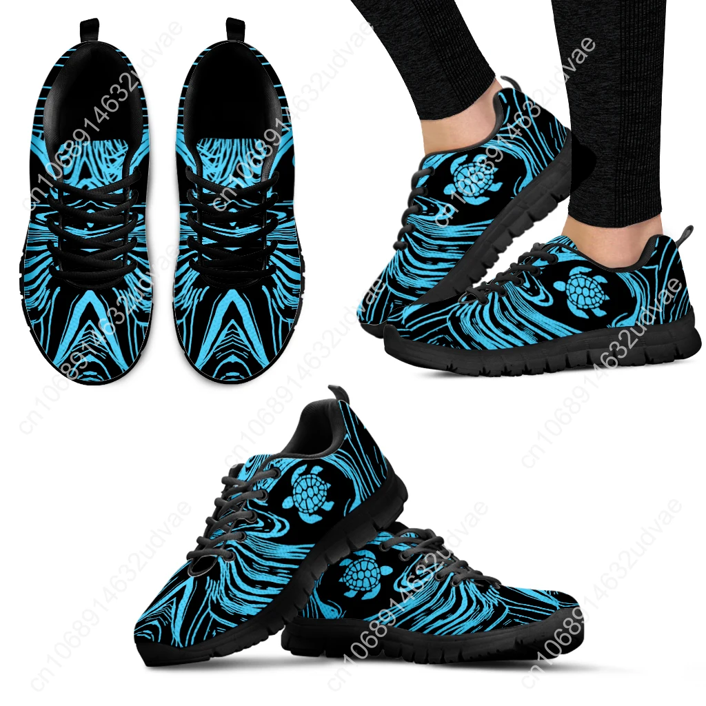Polynesian Women's Shoes Polynesian Turtle Designer Comfortable Breathable Casual Sneakers Fashion Lace Up Shoes