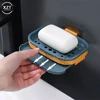 Newest Soft Silicone Non-slip Soap Holder Bathroom Strong Suction Drain Rack Soap Dishes Home Suction Cup Wall Mounted Soap Dish 1
