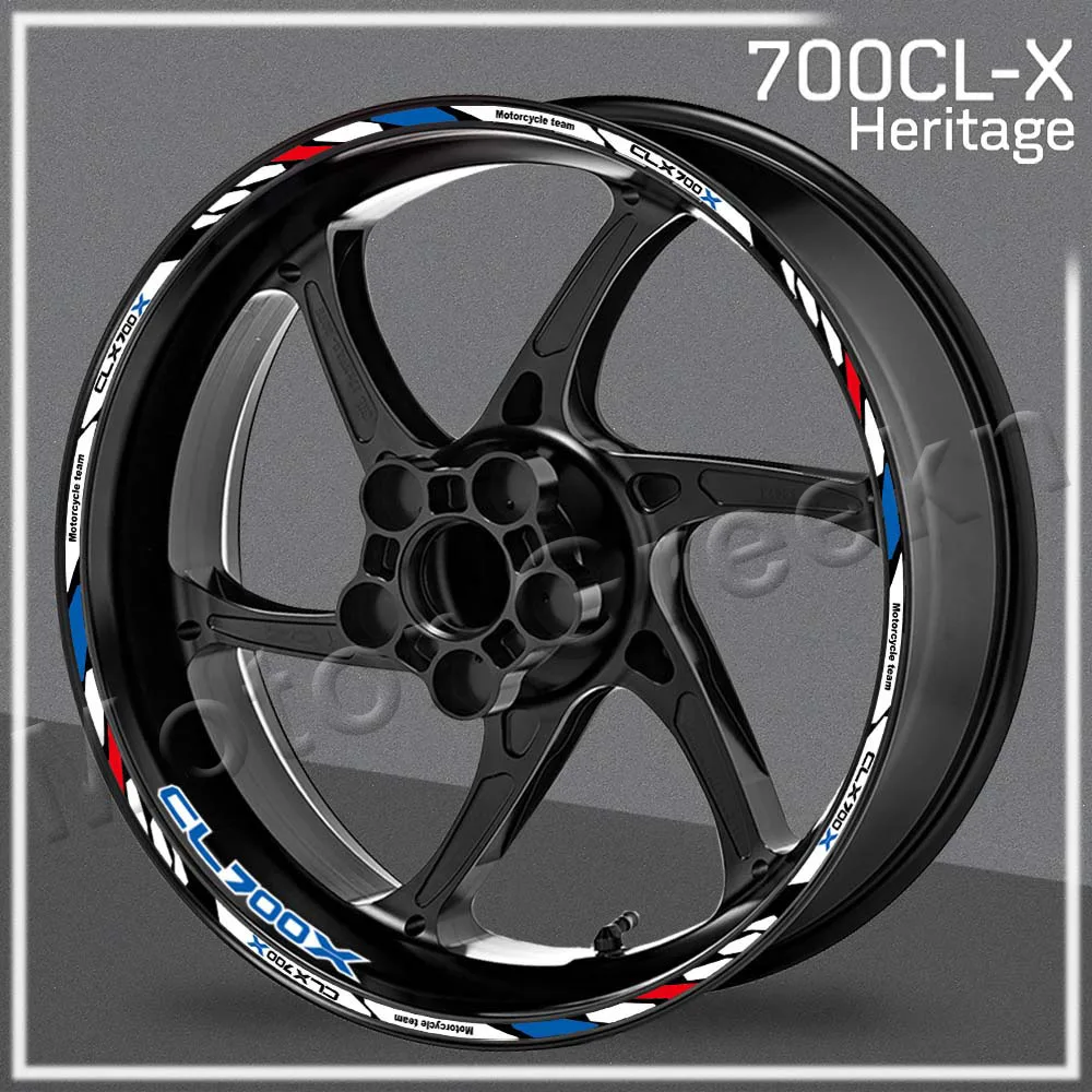 Per Cfmoto Clx700 Clx 700 700Clx Heritage Moto Wheel Sticker Rim Decalcomania Stripe Tape Accessori Impermeabili