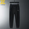 8xl Size Ice Silk Trousers Men's Spring Summer Fashion Drawstring Elastic Waist Straight Pants Casual Comfortable Jogging Pants 5