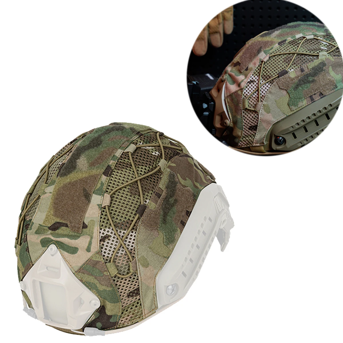 

FAST Tactical helmet cloth, airsoft paintball tactical helmet cover, suitable for war games, hunting, Movie and TV props, etc