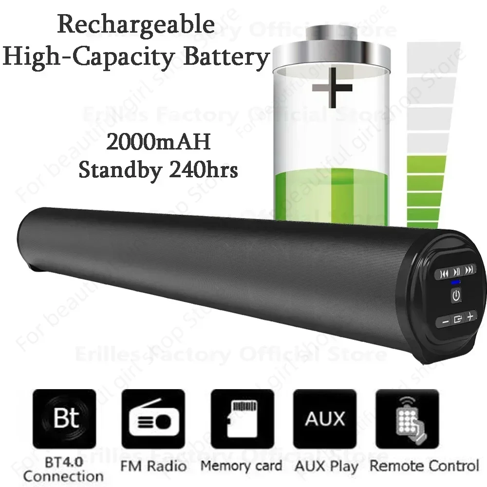 Bluetooth Speaker Woofer Speaker Wireless Bluetooth Sound Bar Subwoofer Wired Surround Stereo Desktop Home TV Projector Outdoor
