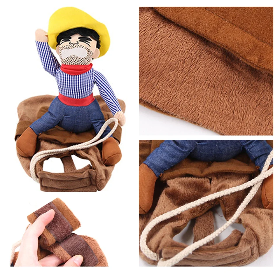 Funny Cowboy Dog Costume 3