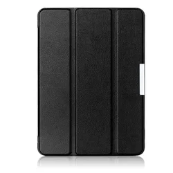 Ultrathin Slim Leather Magnetic Tablet Stand Cover with Auto Sleep Feature - Tab4 10.1 (Black)