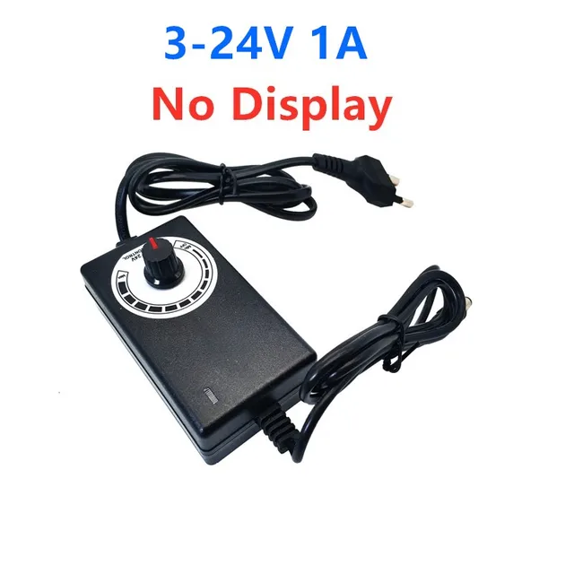 AC DC Power Supply 3V 9V 12V 24V 36V 2A 3A 5A 10A Lighting Transformer 220V To 12V Led Adjustable Power Supply Adapter 12 V Volt 3V-24V 1A NoDisplay