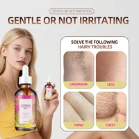 Huile naturelle minimisant les frisottis et adoucissante pour la peau 60ml - Formule Jojoba & Amande pour un contrôle doux de la croissance des cheveux et une sensation de peau lisse. 2
