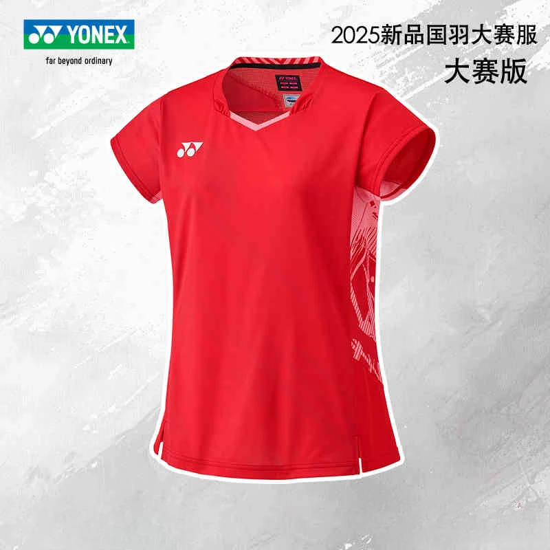 YONEX Badminton Tennis Clothes Womens Sports Short-sleeved T-shirts National Team Competition Clothes Quick-drying Tops short sleeve t shirt,badminton uniforms