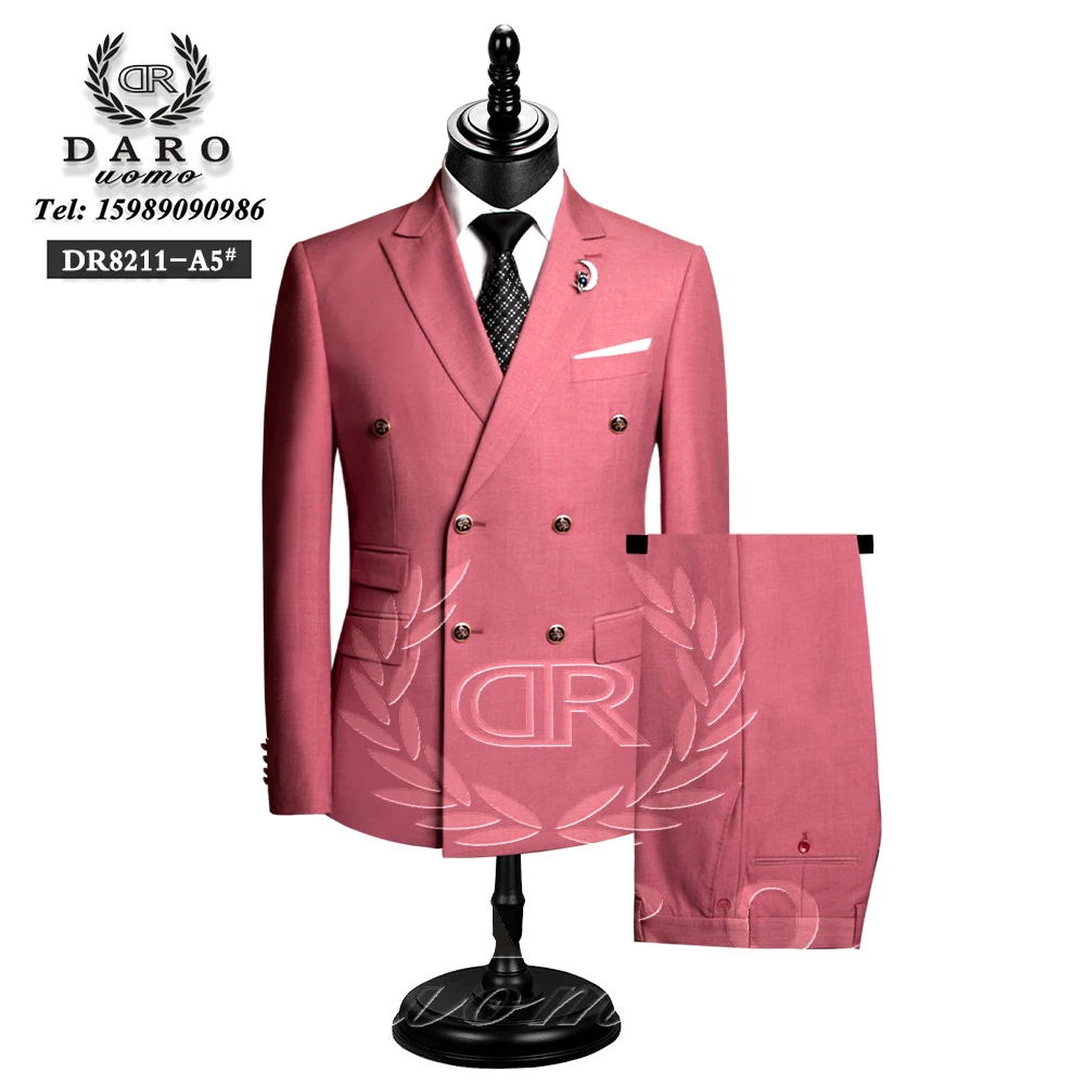 Men Suit Slim Fit Formal Business Work Wear Suits 2Pcs Set (Jacket+Pants)DR8211 mens suit