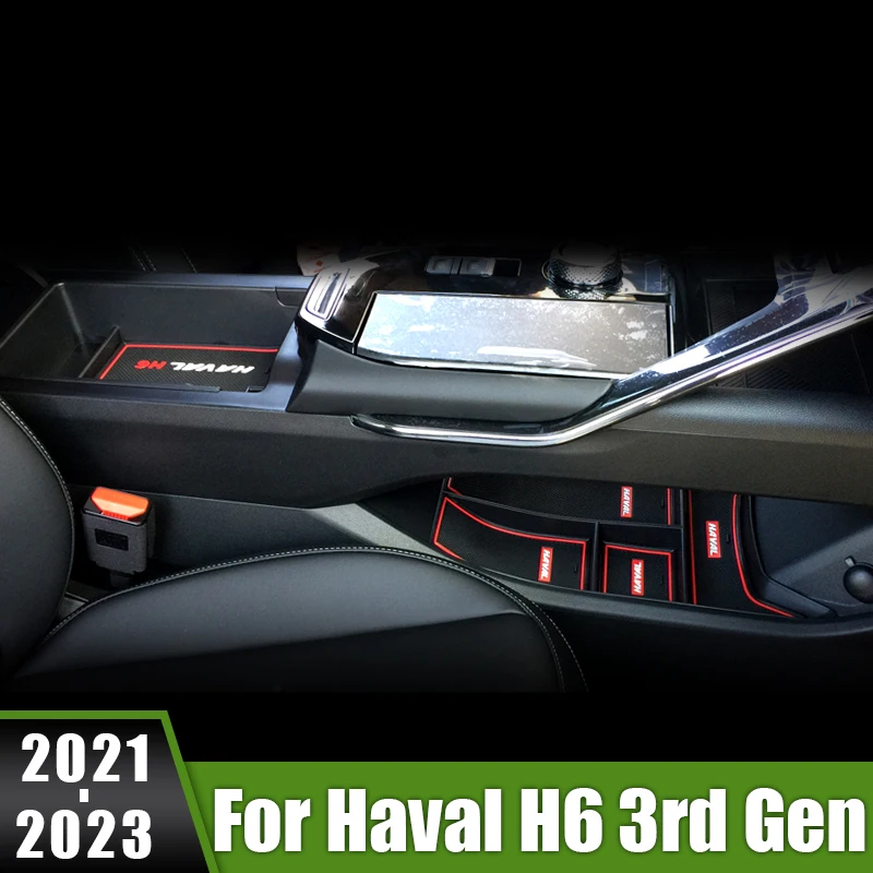 

For Haval H6 3rd Gen 2021 2022 2023 GT DHT-PHEV Car Central Control Armrest Up And Down Storage Box Holder Container Tray Case