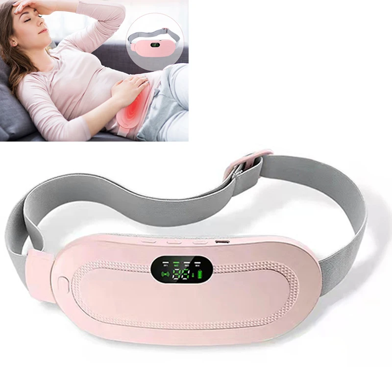 

Menstrual Heating Pad Pain Relief Device Portable Heating Waist Belt Self Massage Period Cramp Massager Colic Warm Palace Belts