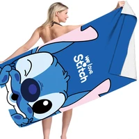 Stitch Disney Anime Beach Towel Swimming Towel Soft Absorbent Washcloth Full Size Children's Gifts for Kids Travel Camping Gym 1