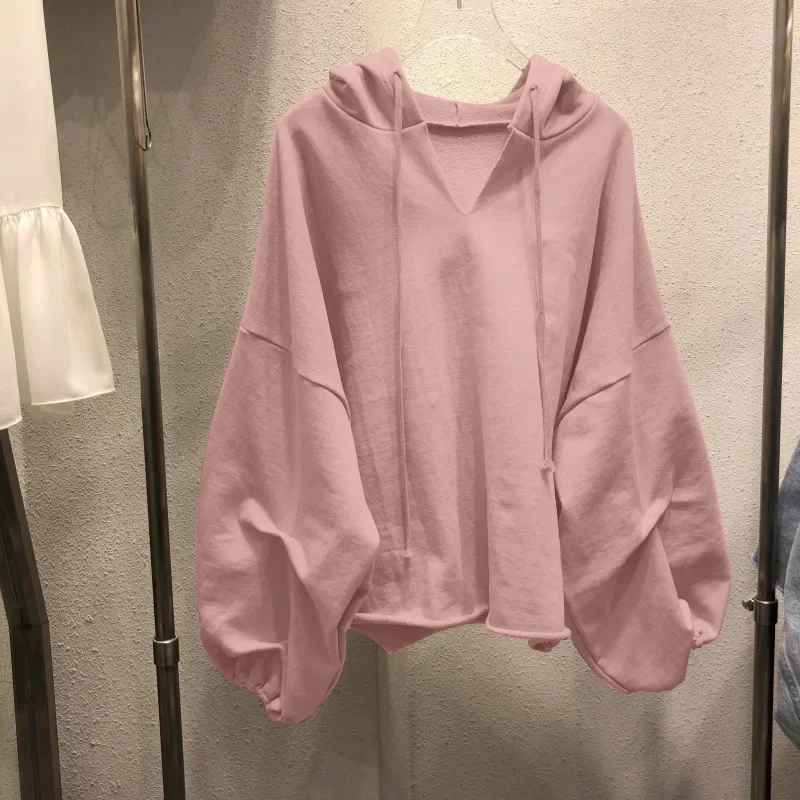 

2024Womens 200 catties hooded thin sweater women 2022 autumn and winter loose Korean version of the coat tide gray22