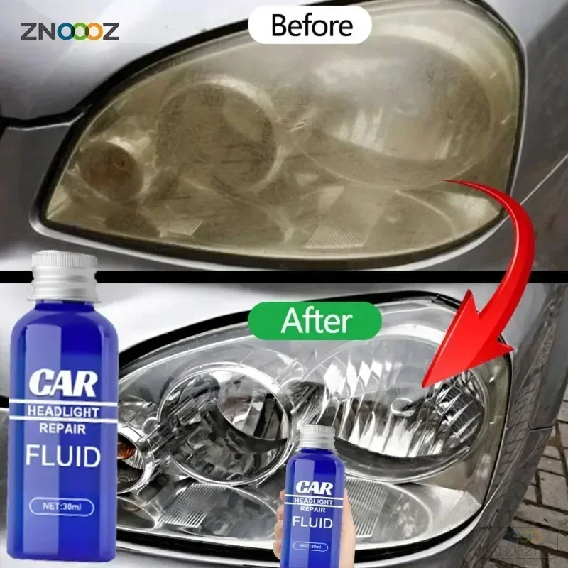 CarHeadlightRestorationRemoveYellowOxidizePastePolymerFor