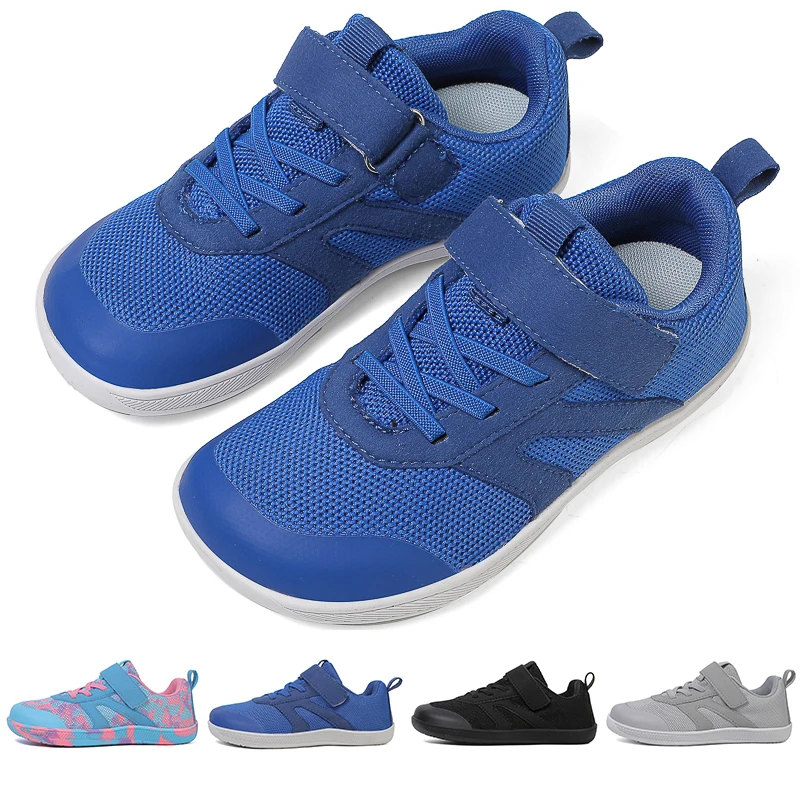 Kids Barefoot Sneakers Cross Trainer Breathable Comfort Knit Sole Girls Boys Walking Shoes Outdoor Non Slip