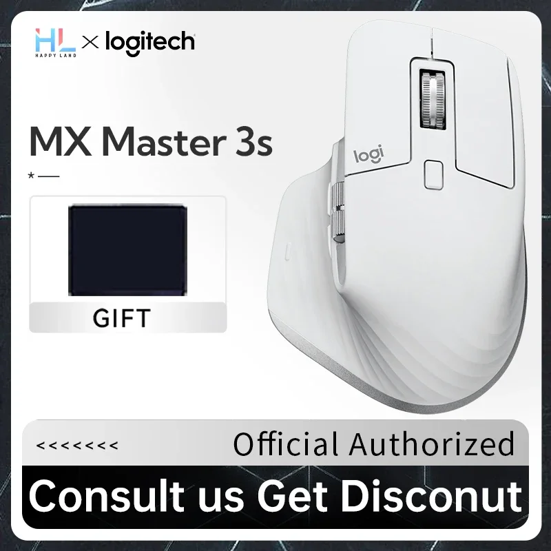 

Logitech Mx Master 3s Wireless Mouse Flow Cross Screen Bluetooth Dual Mode Office Master Efficient Office Silent Experience