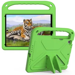 Durable EVA Kids Safe iPad Case Cover for iPad10.2 7th 8th 9th (Green2)