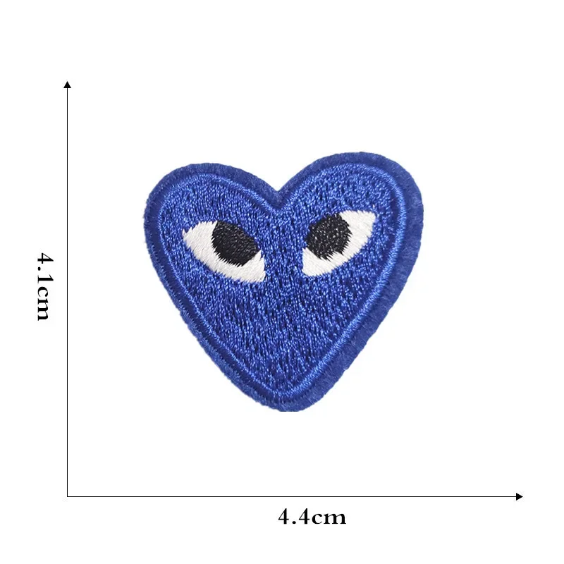 Clothing Auxiliary Fabric Colorful Cartoon Eyes Heart Embroidery Patch Badge Chest Pin