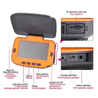 Underwater Video Camera For Ice Fishing 1000TVL Fish Finder 4.3" LCD Display 8PCS LED Night Vision Turn Off Function EU Plug 2