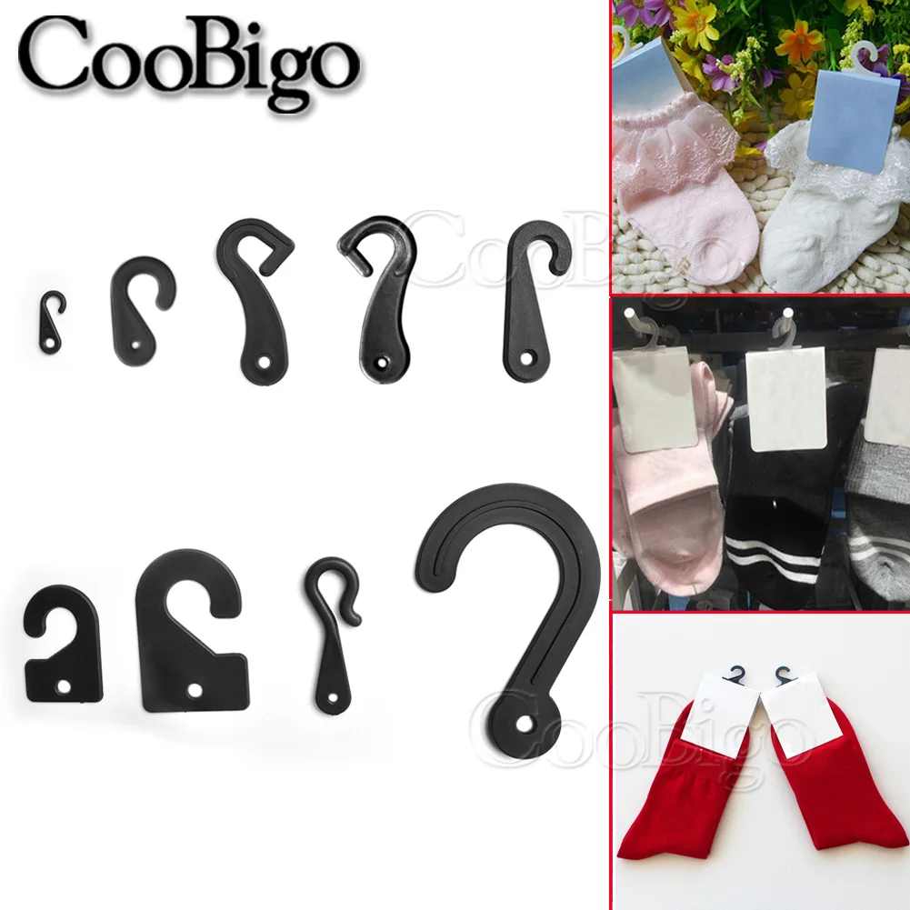 500pcs Plastic Sock Hook Hanger For Socks Stocking Underwear Garment  Apparel Diy Craft Parts Accessories - Multi-purpose Hooks - AliExpress