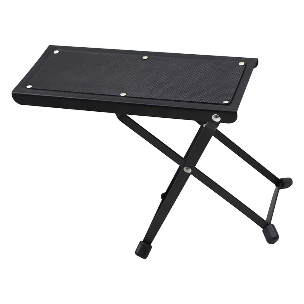 

Guitar Footrest Pedal Footboard Black Height Adjustable Non-Slip Pads Foldable Support Foot Stool Guitars Parts Accessories