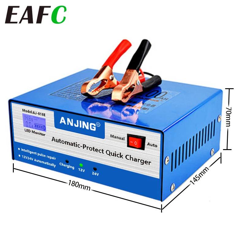 12/24v Car Charger 130v250vportable Battery Chargers 200ah Automatic