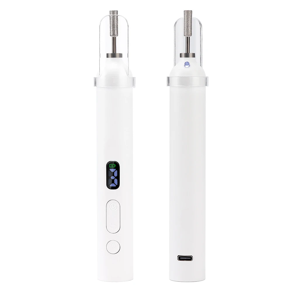 Electric Nail File Polishing Pen USB Rechargeable Nail Drill Machine Portable Manicure Drill Salon Tool