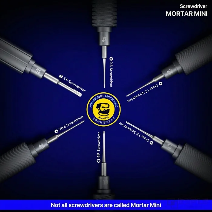 Mechanic 6 in 1 iShell Max 모르타르 미니 드라이버 세트 강력한 자기 경도 정밀 마그네슘 실리콘 합금 드라이버