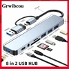 8 in 2 USB HUB C type-c HUB USB C to USB 3.0 HDTV-Compatible Dock for MacBook Pro For Nintendo Switch USB-C Type C 3.0 Splitter 1