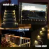 Intelligent light Sensing Step Light Solar Deck Light Path Staircase Lights Outdoor Led Solar Lamp Park Path Corridor Lamp Decor 6