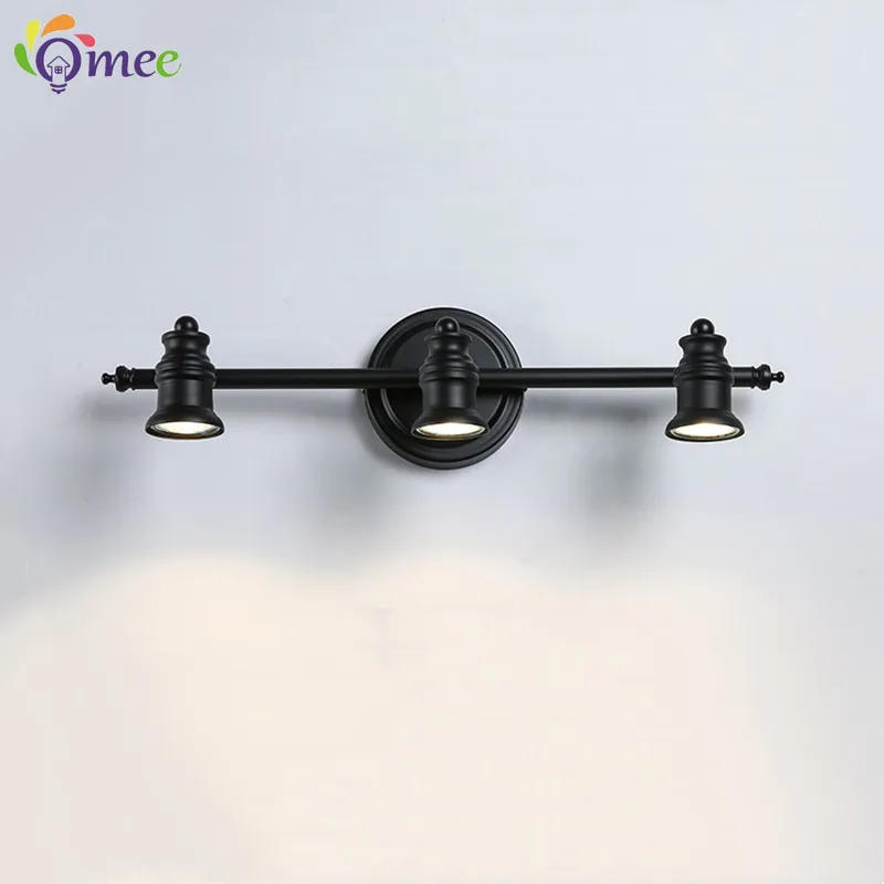 (Bulbs For Free) American Led Wall Lamps Bathroom Mirror Light AC90-265V Wall Sconces Indoor Home Lighting Fixture Vanity Lights