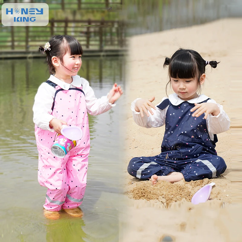 HONEYKING – combinaison imperméable pour enfants, pantalon de pluie pour  bébés, salopette pour garçons et filles, à la mode - AliExpress