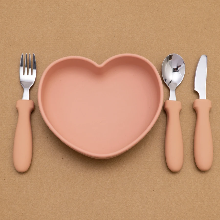 Free Customized Baby Name New Design Newborn Feeding Stainless Steel Cutlery Kids Training Fork Spoon Knife Children's Tableware 6