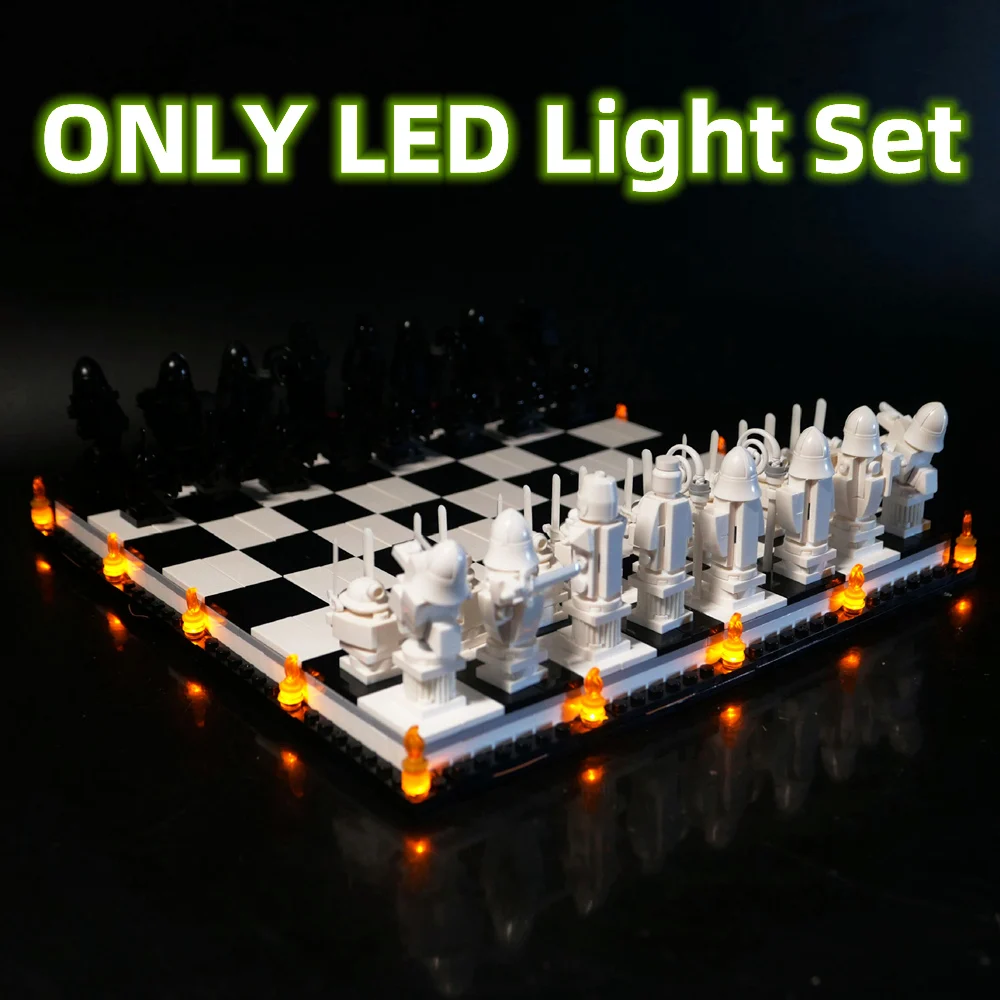 IN STOCK RC LED Light Set ForWizard’s Chess Compatible With LEGO 76392 Movie Building Blocks Accessory