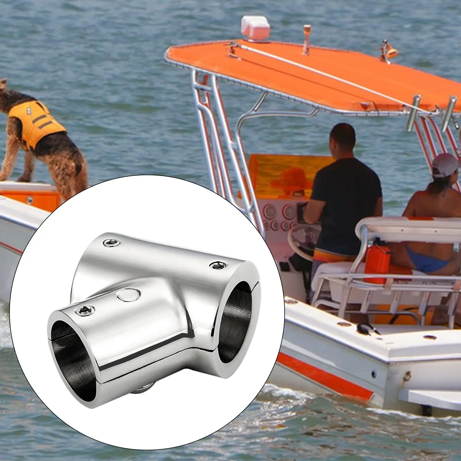 Boat Hardware, Boat Hand Rail Fitting, Boat Railing Pipe, Boat Tee Connector for