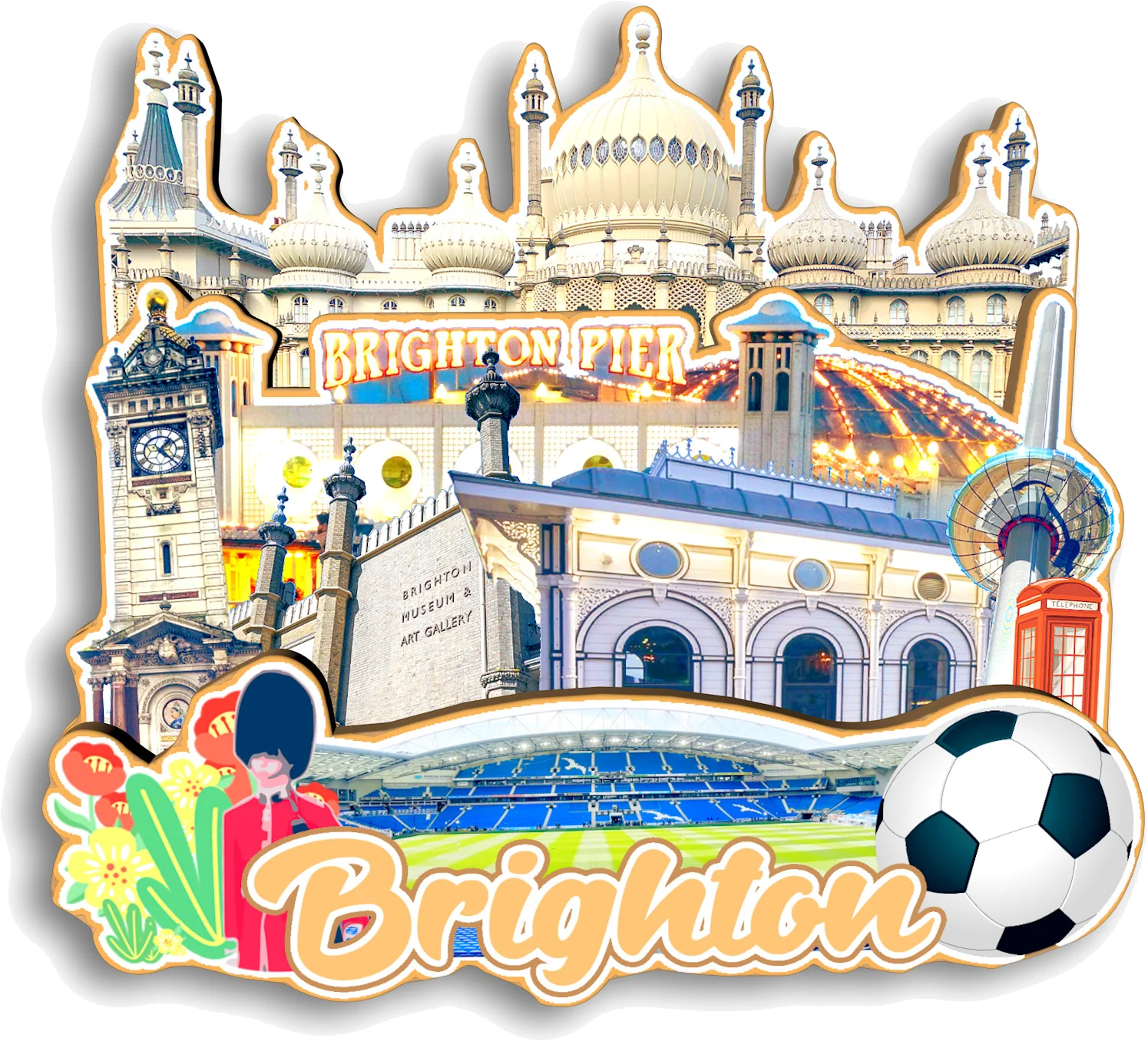 Belfast Cambridge Oxford lnverness Windermere Brighton Jersey Bristol Leeds UK Fridge Magnet Travel Souvenir Gift