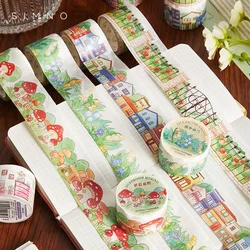 1 Roll Time Writing Sequence Landscape Tape INS Washi Tape Small Fresh Simple Japanese Town Scenery